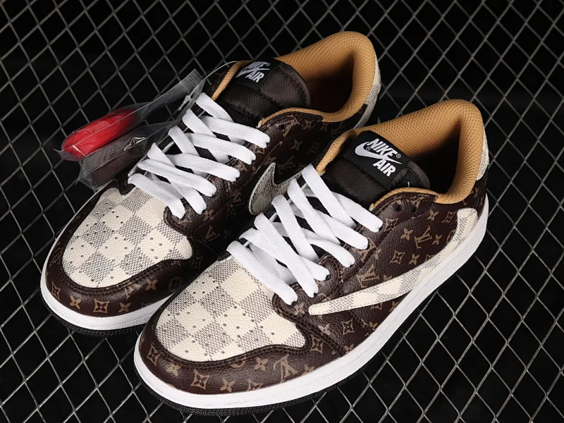 All categories Air Jordan Jordan series basketball shoes Air Jordan 1 Low Travis Scott x Air Jordan 1 Low OG AJ1 Joe 1 joint model undercut low top DM7866-216